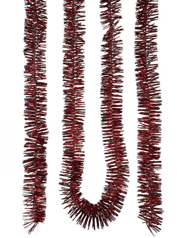 Tinsel 5.5m (18ft)  2 ply – 50mm Red