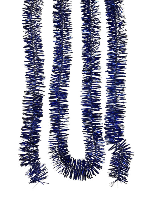 Tinsel 5.5m (18ft)  2 ply – 50mm Blue