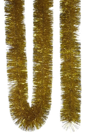 Tinsel 5.5m (18ft) 4 ply – 100mm Gold