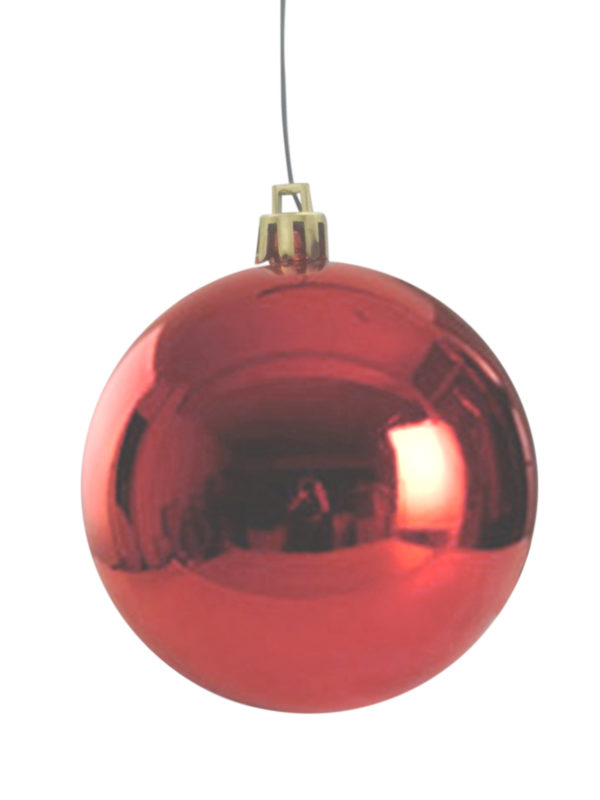 Christmas Ball 50mm Glossy Red