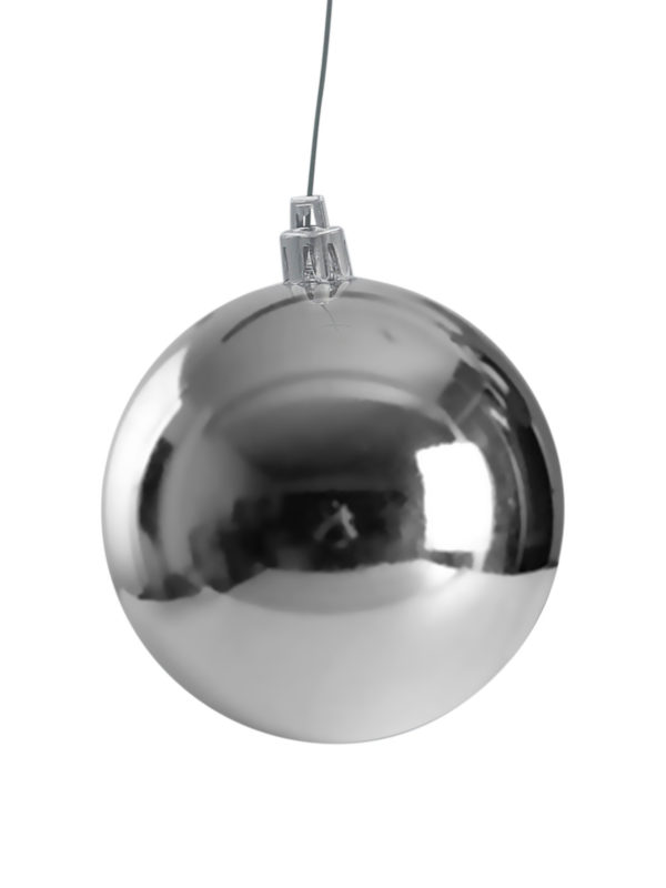 Christmas Ball 50mm Glossy Silver