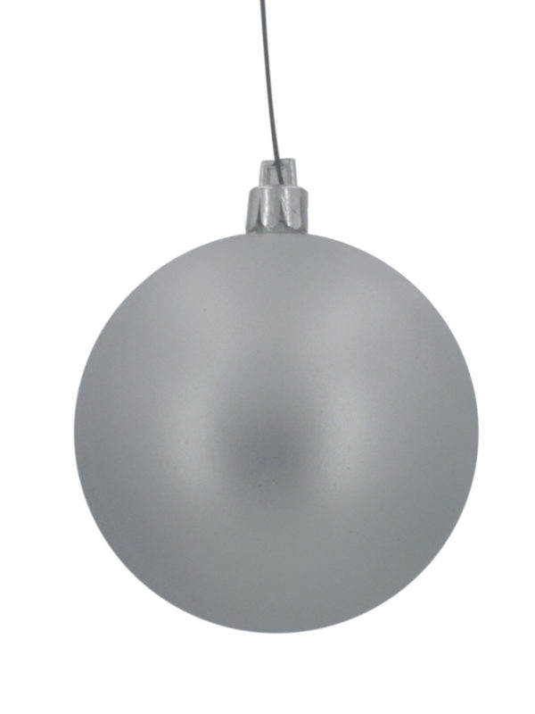 Christmas Ball 70mm Matt Silver