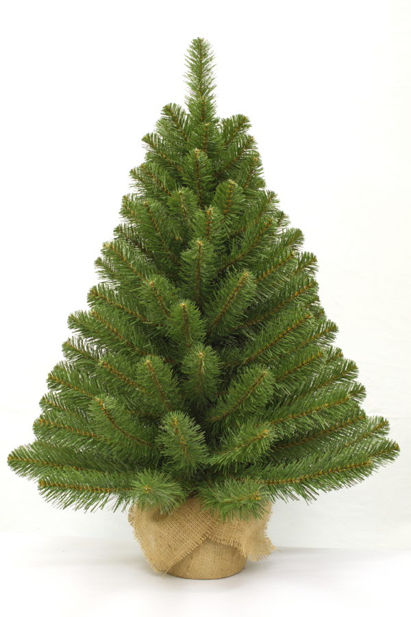 3ft Alpine Spruce Christmas Tree in Burlap covered base 91cm