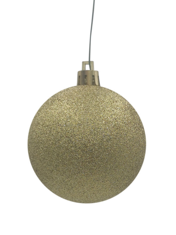 Christmas Ball 200mm Glitter Gold
