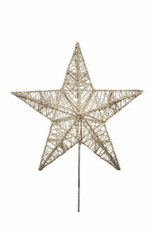 25 inch Star Christmas Tree Topper 64cm Champagne