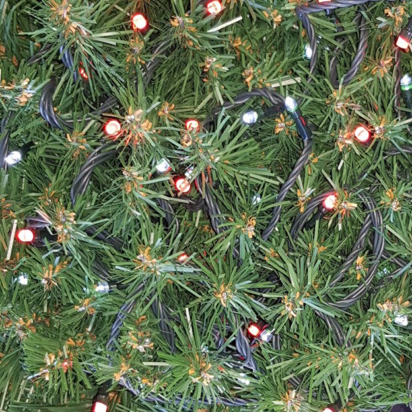 Christmas Tree LED Light string x 160 with Alternate LED’s  – Red/ White Lights