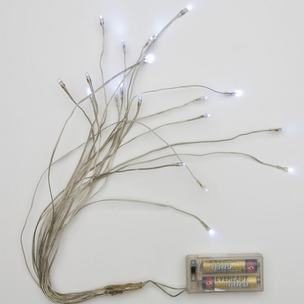 Mini Battery Operated LED 20 Strings of  White