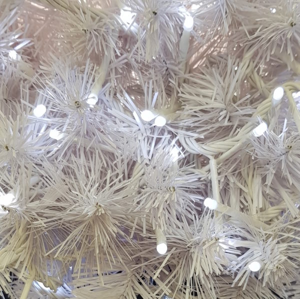 White Christmas Tree and Wedding LED Micro Lights x 160 White with White cord