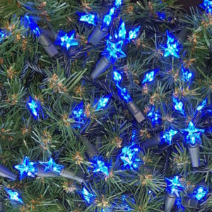 Christmas Tree Star string LED Blue Lights x 160