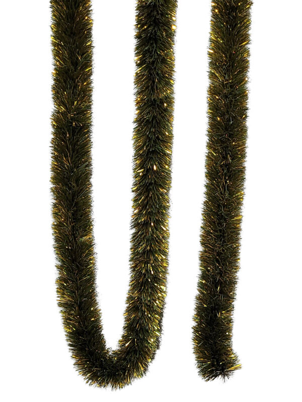 Christmas Forest Garland 5.5m (18ft) 10 ply – 100mm Green/Gold