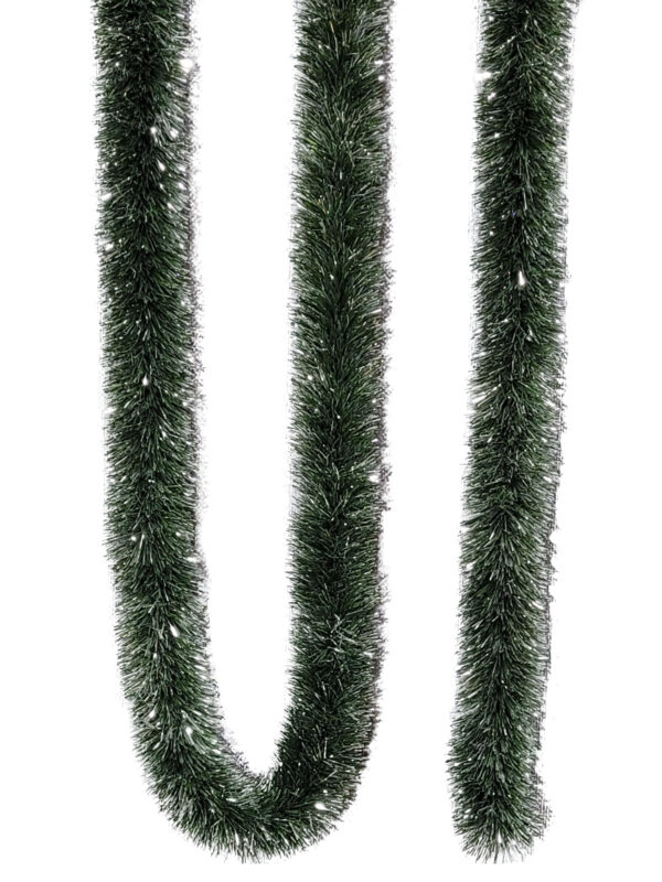Forest Garland 5.5m (18ft) 10 ply – 100mm Green/Silver