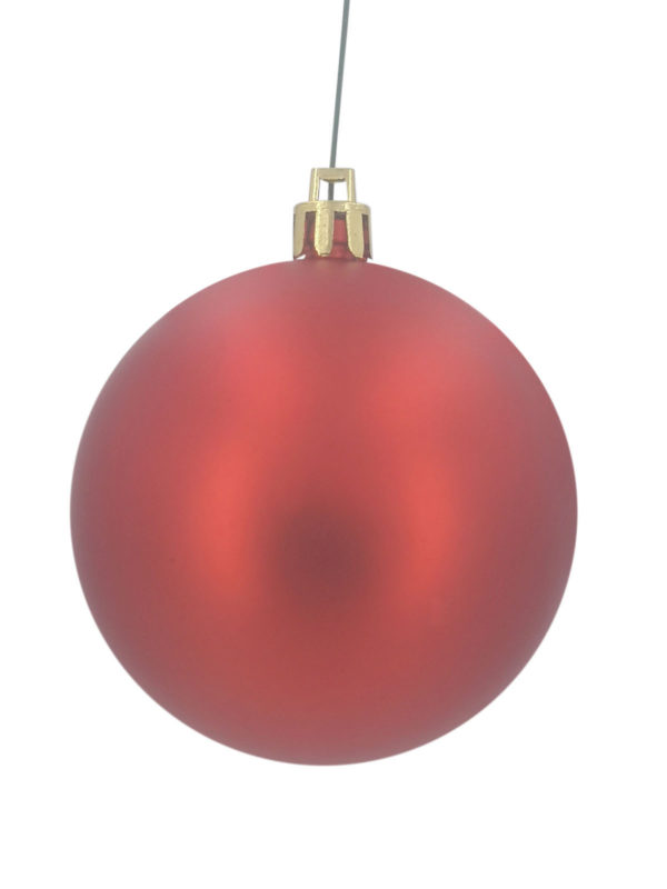 Christmas Ball 70mm Matt Red