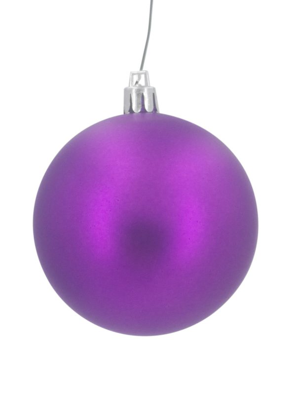 Christmas Ball 70mm Matt Purple