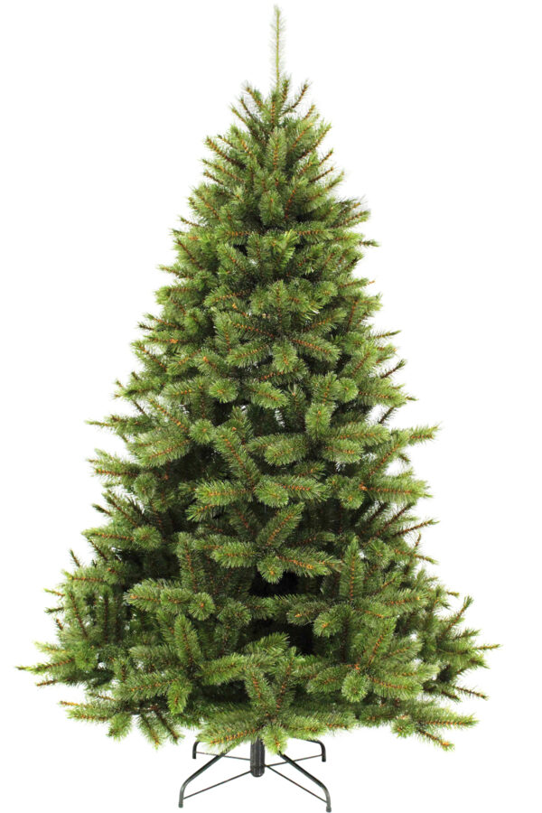 7ft Bristlecone Fir Christmas Tree Green Iced Tipped 2.13m