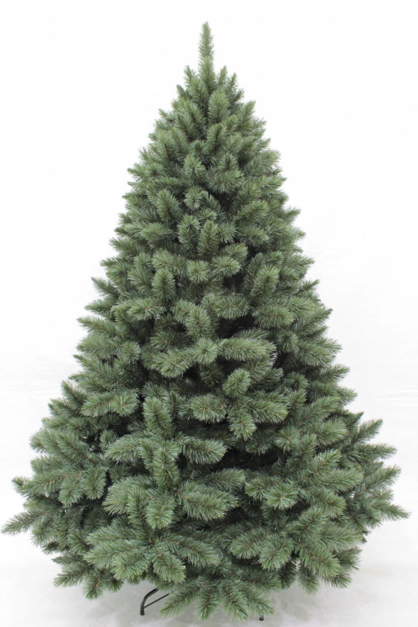 7ft Pitch Pine Christmas Tree New Growth Blue 2.13m Hinged