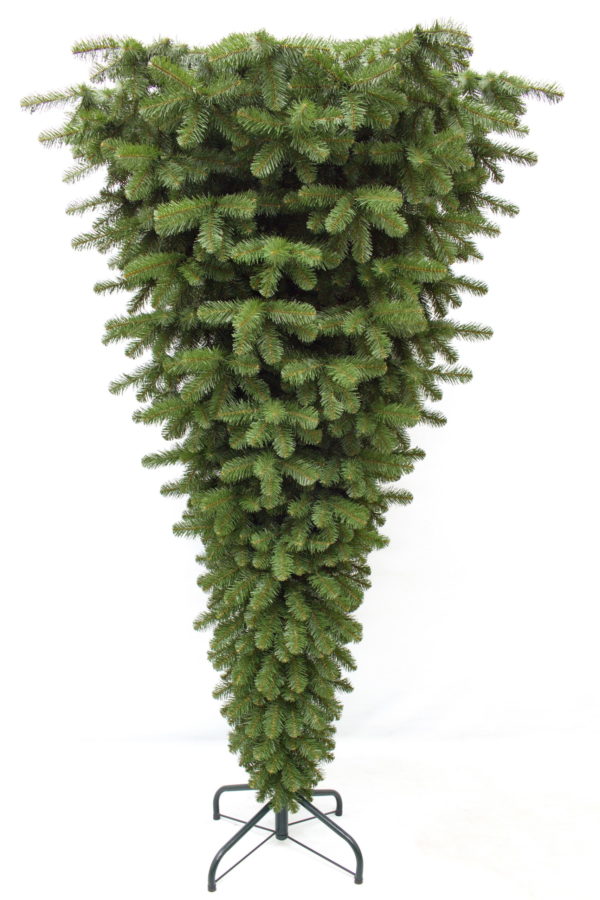 7ft Scandia Spruce Upside Down Christmas Tree Green 2.13m