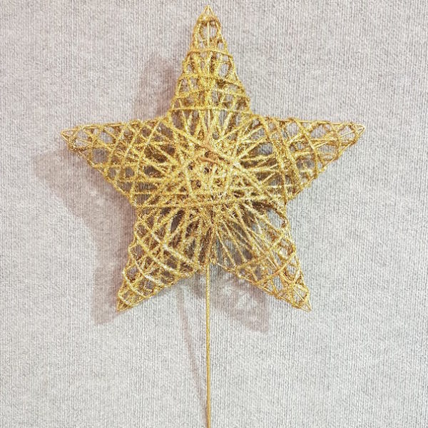 Star Tree Topper Gold 40cm